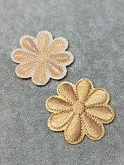 Термоаппликация, р. 4 см, бежевый