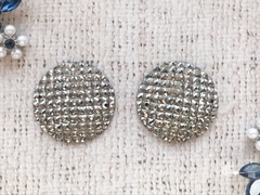 Стразы пришивные акрил, фактурные, d 2,9 см