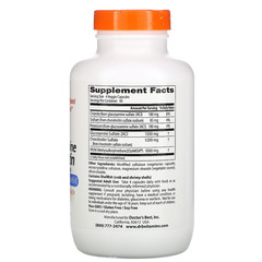 Doctor's Best, Глюкозамин, хондроитин и МСМ с OptiMSM, 360 веганских капсул