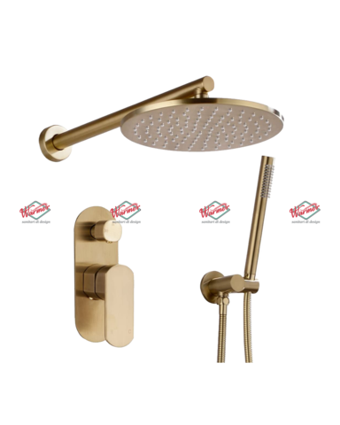 Душевой набор Warmer Bronze Line 30039005-10D