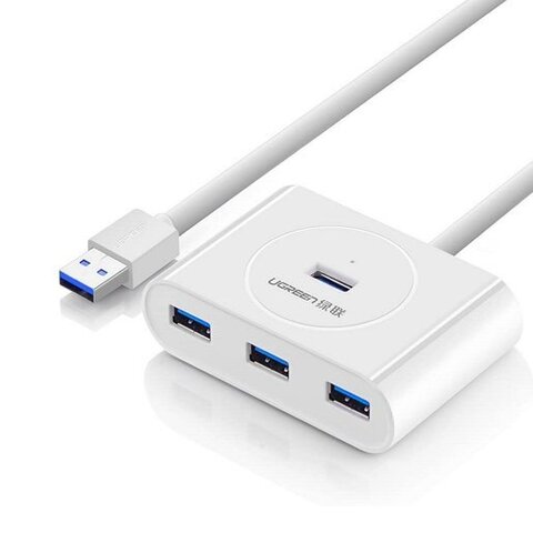 USB-хаб UGREEN USB 3.0 Hub, 1м, белый CR113