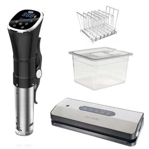Набор для сувид Sea-Maid Standart Black Edition (термостат SV-3008 + вакууматор GN-2098 + контейнер + разделитель)