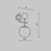 Настенный светильник Maytoni Museo MOD436WL-01BS