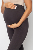 Утепленные леггинсы для беременных 17717 серый