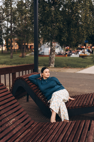 Джемпер поло из 100% мериноса Loro Piana морская волна