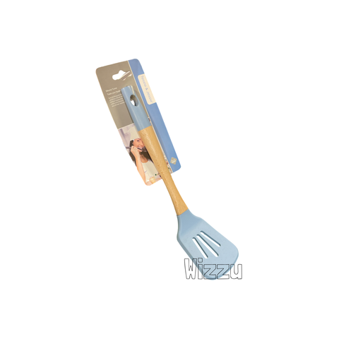 Лопатка-шумовка из бамбука и силикона 31.9*7.6*4.8 см