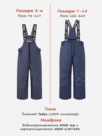 Брюки Gusti зимние GW5UP292-INDIGO