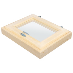 Форточка в парную 0,5Вх0,4Ш м с ручкой, затвором, петлями.