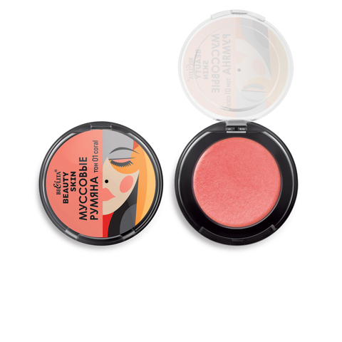 Белита Beauty Skin Румяна муссовые тон 01 coral