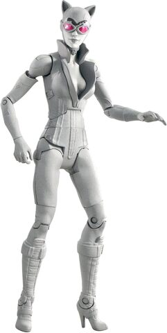 Набор черно-белых фигурок Бэтмен и Женщина кошка из игры Бэтмен Аркхэм Сити