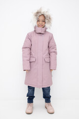 пальто  для девочки  ВК 38107/3 ГР