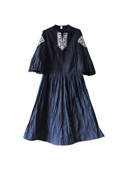 Ванда. Платье льняное миди с вышивкой в этностиле PL-421196