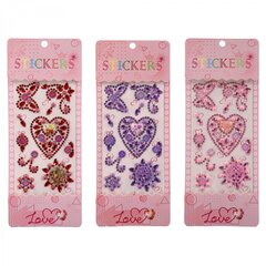 
          Наклейки-стразы Alingar, акриловые, "Сердце в сердце", пакет с европодвесом