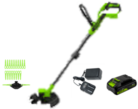 Триммер аккумуляторный Greenworks ST3002, 24V, 30 см, c 1хАКБ 4Ач и ЗУ (ST3002UB)