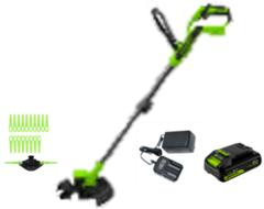 Триммер аккумуляторный Greenworks ST3002, 24V, 30 см, c 1хАКБ 4Ач и ЗУ (ST3002UB)