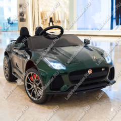 Детский электромобиль "Jaguar" зеленый