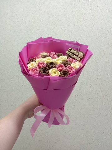 Букет из шоколадных роз 25