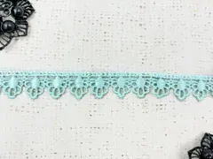 Кружево плетеное, ш. 1,8 см, голубая мята