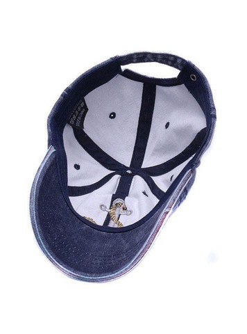 Картинка кепка Skully Wear baseball cap ancor navy - 5