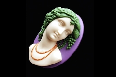 Силиконовая форма Камея Девушка № 42