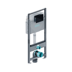 Комплект: Инсталляция для унитаза со сливным баком RIVO Set A + Панель смыва RIVO Touch Line Черный глянцевый