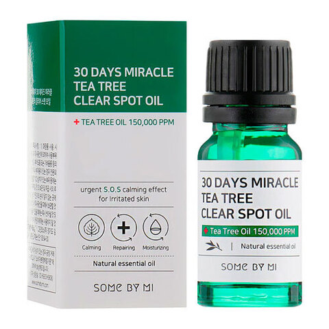 Some By Mi 30 Days Miracle Tea Tree Clear Spot Oil - Масло для проблемной кожи с чайным деревом