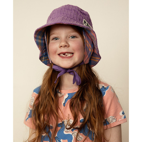 Шапка Mini Rodini Corduroy Bucket Purple