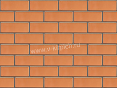 Кирпич лицевой Воротынский утолщенный персиковый, гладкий
