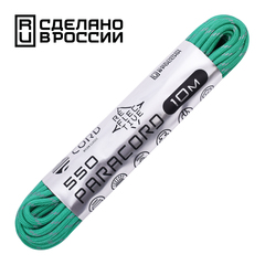 Паракорд световозвращающий 550 CORD 10м emerald green