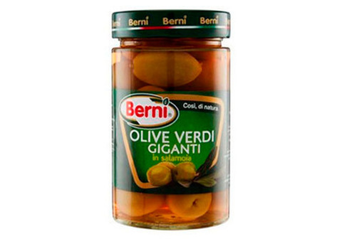 Оливки зеленые гигантские Berni, 310г