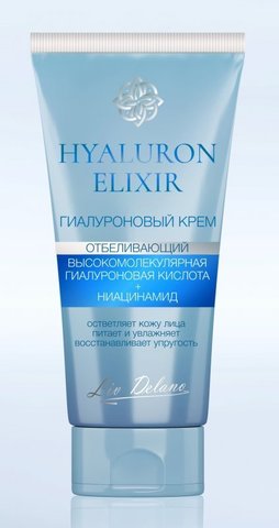 Liv-delano Hyaluron Elixir Гиалуроновый крем отбеливающий 50г