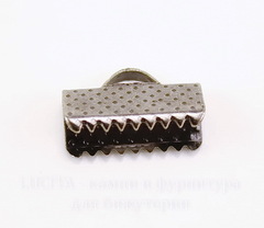 Концевик для лент 13 мм (цвет - черный никель), 10 штук