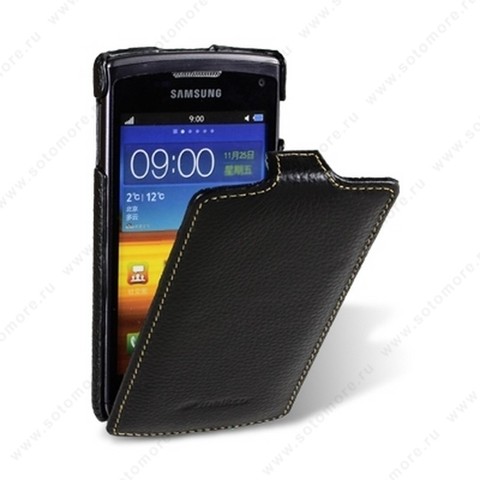 Чехол-флип Melkco для Samsung Wave 3 S8600 Leather Case Jacka Type (Black LC)