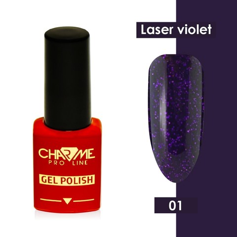 Гель-лак 01 - антонелла Laser violet Effect Charme 10мл