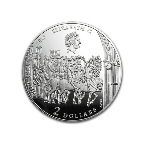 Ниуэ 2013, 2 доллара, серебро. Тайны истории, Святой Грааль.