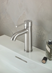 Смеситель для раковины GROHE Essence с донным клапаном, S-Size, суперсталь (24171DC1)