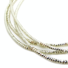 Канитель/трунцал мягкая, фигурная KAN/MN, 1 мм, глянец, серебро