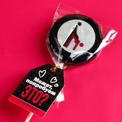 Леденец с печатью на палочке «Эйфелева башня» (со вкусом колы) 25 г.