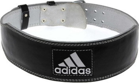 ADGB-12236 XXL Пояс тяжелоатлетический (кожа) Adidas Leeather Lumbar Belt, р.XXL