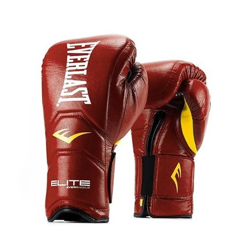 Перчатки на липучке EVERLAST ELITE PRO красные