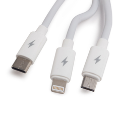 Интерфейсный кабель Awei 3 in 1 cable CL-120 2A 1.2m Белый