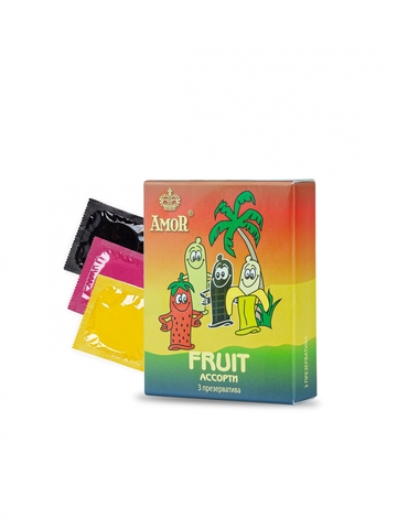 Презервативы AMOR FRUIT (ФРУКТОВЫЕ) 