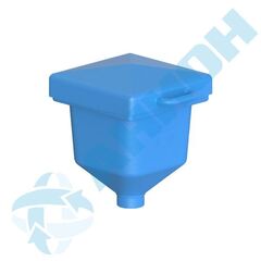 Бункер 45 л с патрубком d 110 мм Анион 45 л. конусный (550x470x585см;синий) - арт.559504