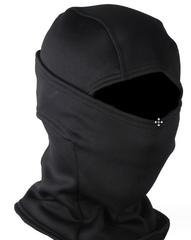 Маска балаклава для лица универсальная на флисе полумаска унисекс цвет Черный