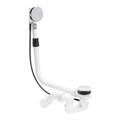 Viega 138561 Multiplex Visign M5 слив-перелив (плоская констр.), с гидрозатвором, наклад., отводящ. колено 45°, 40/50 x 725 мм, пластик/хром, модель 6163.45 фото