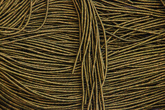 Фигурная канитель "Бамбук"  хаки 2,1мм