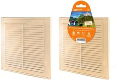 Решетка разъемная с москитной сеткой, бежевая 208х208 TDM 192537