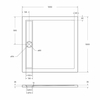 BelBagno TRAY-BB-DUE-A-100-4-W0 TRAY-BB-DUE-A-100-4-W0 Акриловый поддон без сифона
