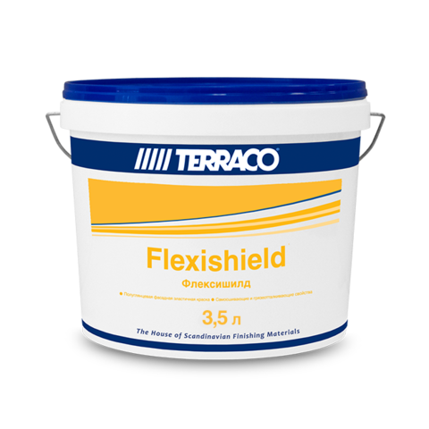 Terraco Flexishield/Террако Флексишилд акриловая высокоэластичная краска для фасадных работ