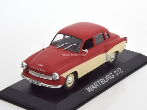 Wartburg 312 red-beige 1:43 DeAgostini Masini de legenda #6